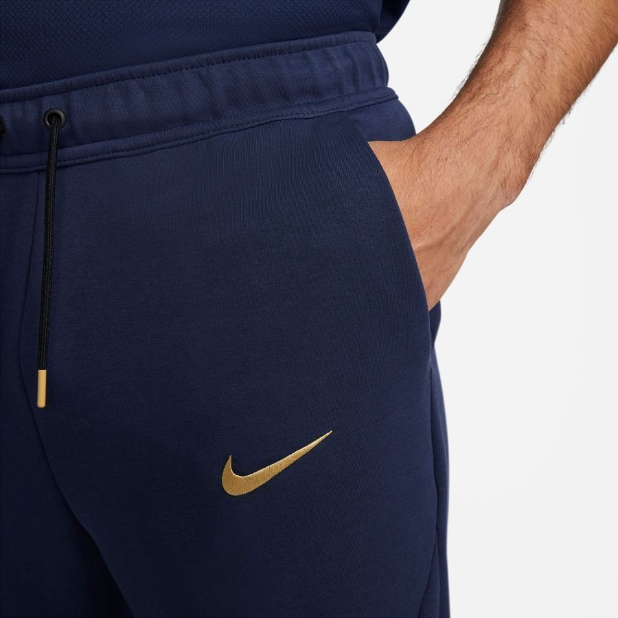 France Training Trousers NSW Tech Fleece - Midnight Navy/Metallic Gold - Men's-SoccerKits Hub | Buy Soccer Jerseys Online