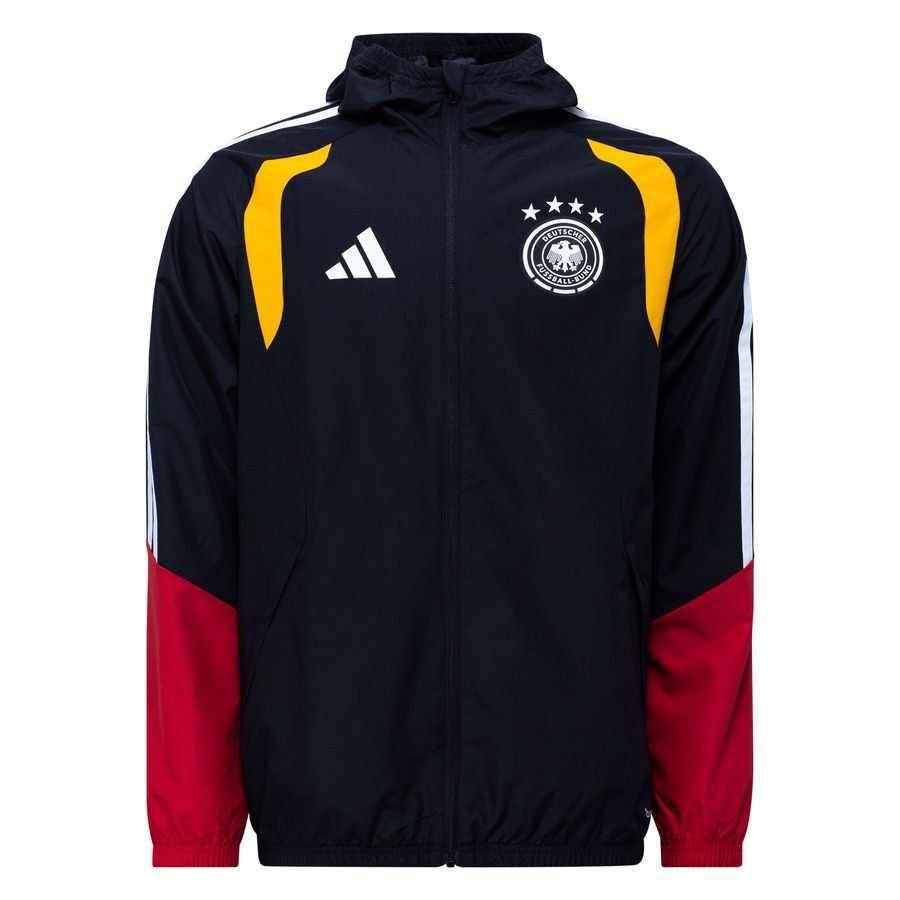 Germany Jacket Tiro 26 All Weather World Cup 2026 - Black - Men's-SoccerKits Hub | Buy Soccer Jerseys Online