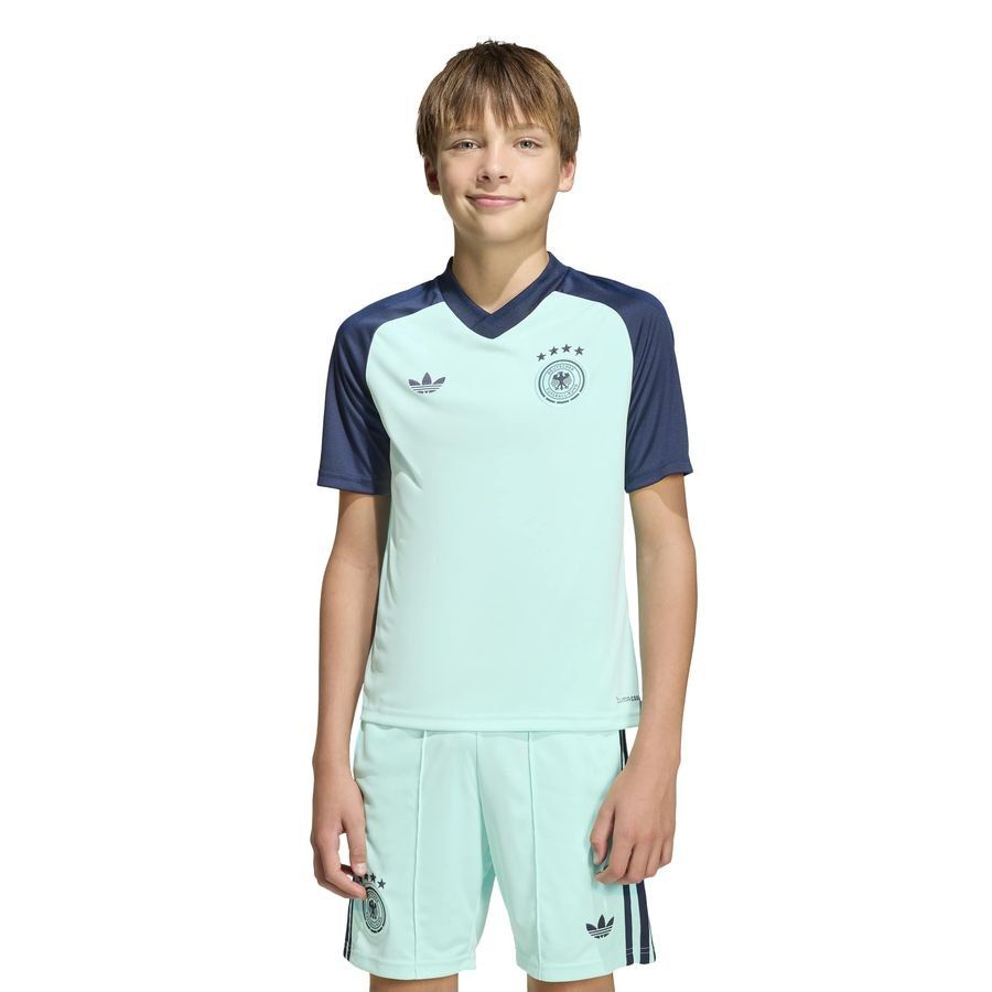 Germany Training T-Shirt Pre Match Away World Cup 2026 - Flash Aqua Kids-SoccerKits Hub | Buy Soccer Jerseys Online
