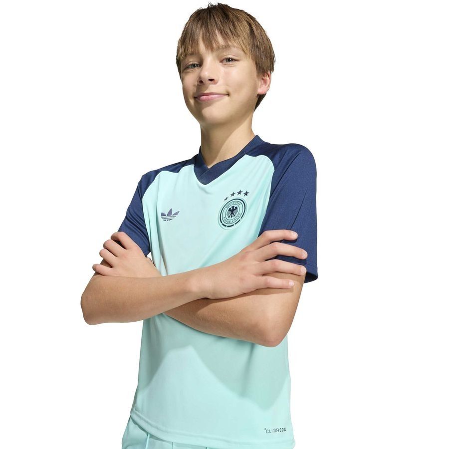 Germany Training T-Shirt Pre Match Away World Cup 2026 - Flash Aqua Kids-SoccerKits Hub | Buy Soccer Jerseys Online