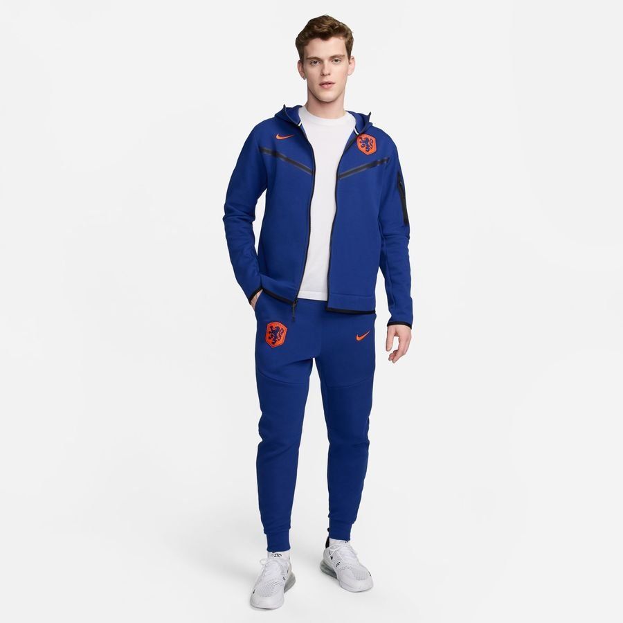 Holland Sweatpants NSW Tech Fleece - Deep Royal Blue/Safety Orange - Men's-SoccerKits Hub | Buy Soccer Jerseys Online