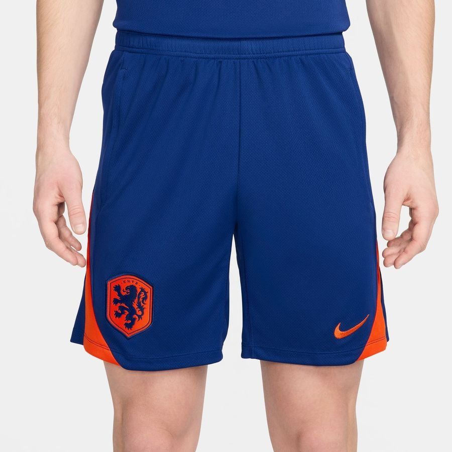 Holland Training Shorts Dri-FIT Strike - Deep Royal Blue/Safety Orange - Men's-SoccerKits Hub | Buy Soccer Jerseys Online