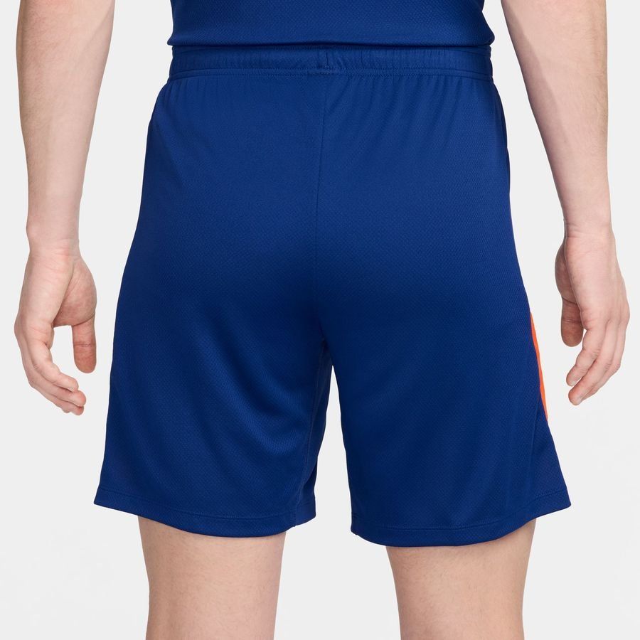 Holland Training Shorts Dri-FIT Strike - Deep Royal Blue/Safety Orange - Men's-SoccerKits Hub | Buy Soccer Jerseys Online