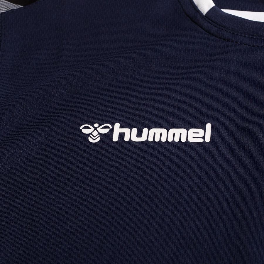 Hummel Playershirt Authentic Poly - Marine/White Kids-SoccerKits Hub | Buy Soccer Jerseys Online
