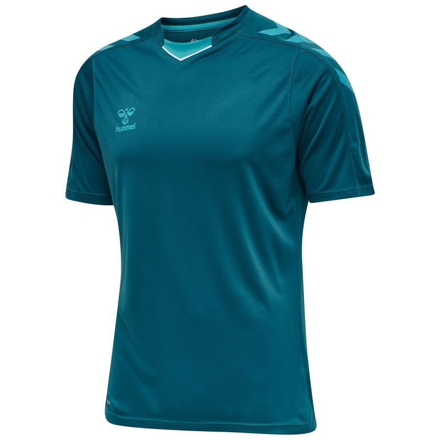 Hummel Playershirt Core - Blue Oil - Men's-SoccerKits Hub | Buy Soccer Jerseys Online