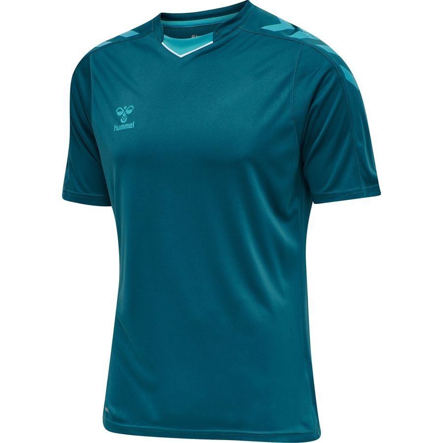Hummel Playershirt Core - Blue Oil - Men's-SoccerKits Hub | Buy Soccer Jerseys Online
