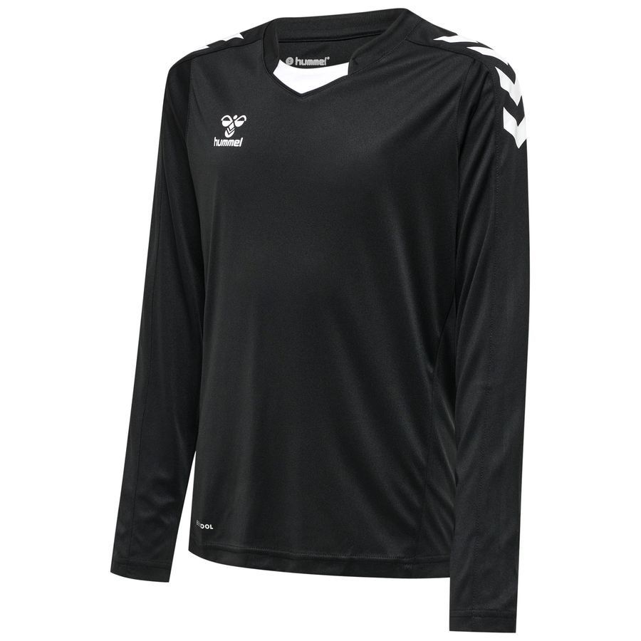 Hummel Playershirt Core L/S - Black Kids-SoccerKits Hub | Buy Soccer Jerseys Online