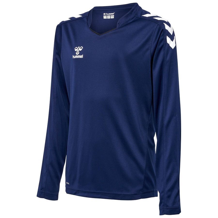Hummel Playershirt Core L/S - Marine Kids-SoccerKits Hub | Buy Soccer Jerseys Online
