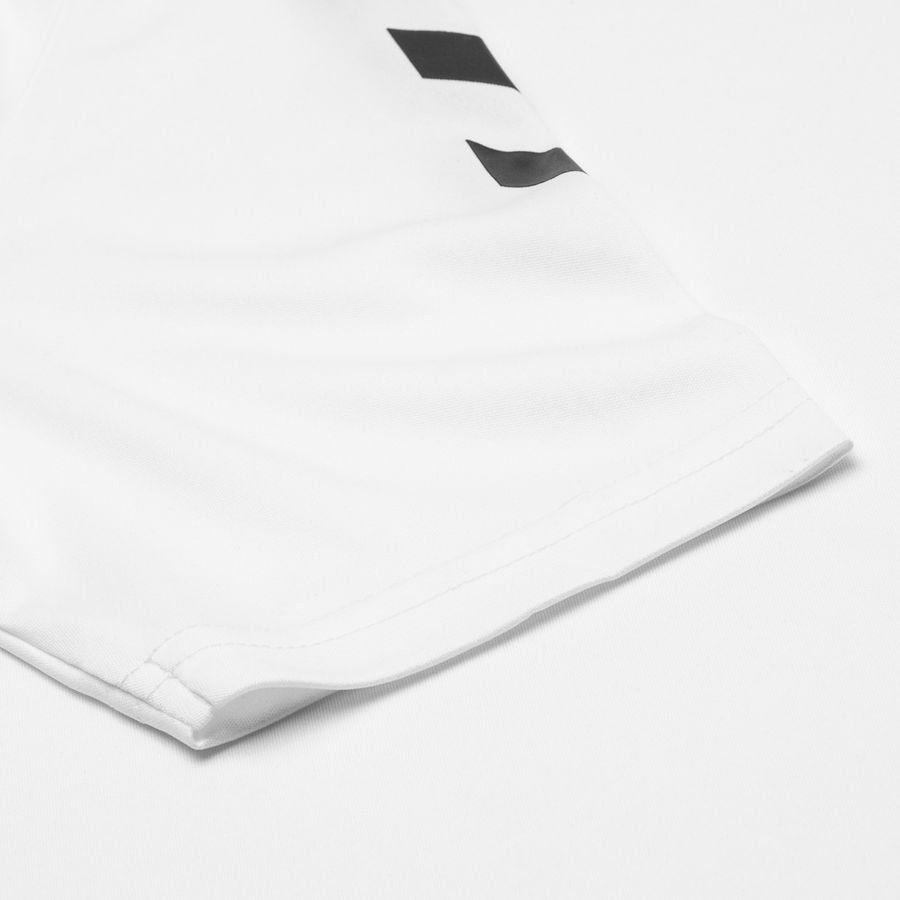 Hummel Playershirt Core - White/Black Kids-SoccerKits Hub | Buy Soccer Jerseys Online