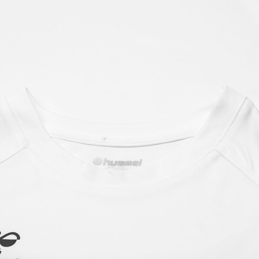 Hummel Playershirt Core - White/Black Kids-SoccerKits Hub | Buy Soccer Jerseys Online