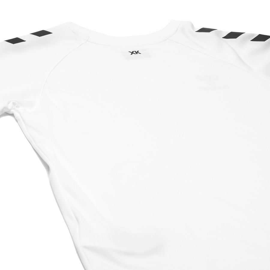 Hummel Playershirt Core - White/Black Kids-SoccerKits Hub | Buy Soccer Jerseys Online