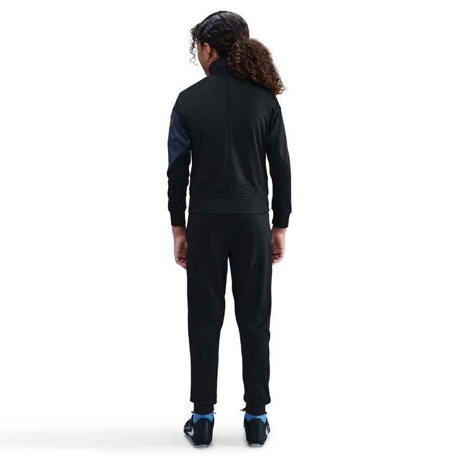 Inter Tracksuit Dri-FIT Strike 3rd - Black/Thunder Blue/Safety Orange Kids-SoccerKits Hub | Buy Soccer Jerseys Online