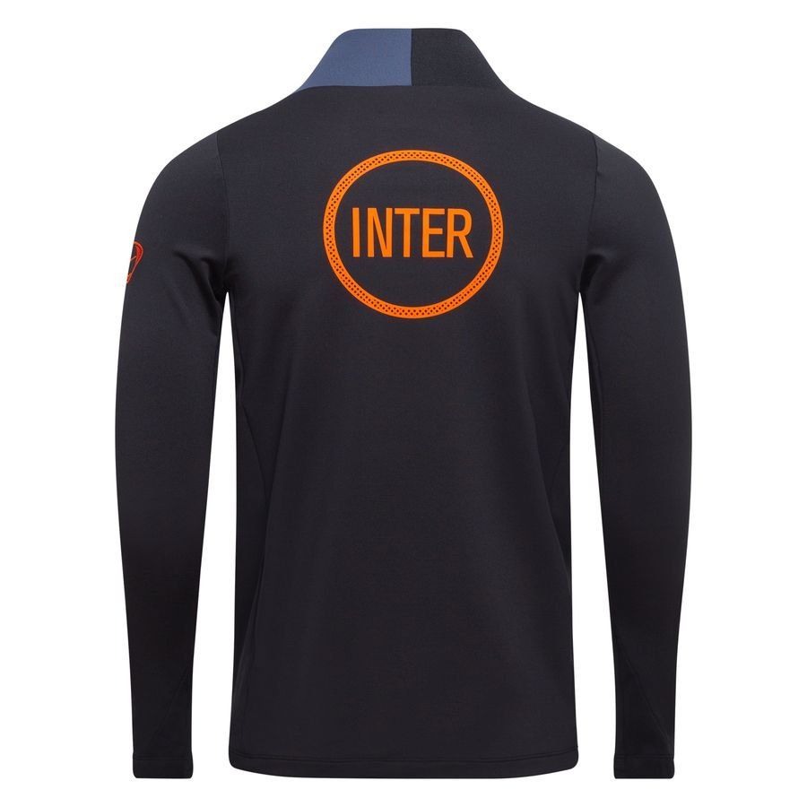 Inter Training Shirt Dri-FIT Strike Drill 3rd - Black/Thunder Blue/Safety Orange - Men's-SoccerKits Hub | Buy Soccer Jerseys Online