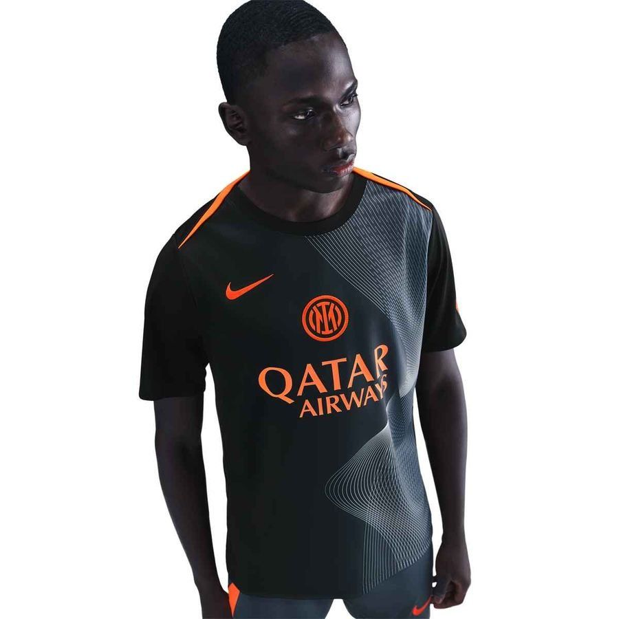 Inter Training T-Shirt Dri-FIT Academy Pro Pre Match 3rd - Black/Thunder Blue/Safety Yellow - Men's-SoccerKits Hub | Buy Soccer Jerseys Online