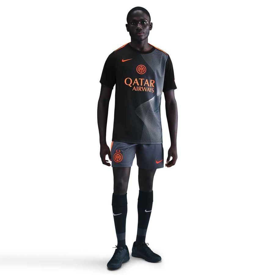 Inter Training T-Shirt Dri-FIT Academy Pro Pre Match 3rd - Black/Thunder Blue/Safety Yellow - Men's-SoccerKits Hub | Buy Soccer Jerseys Online