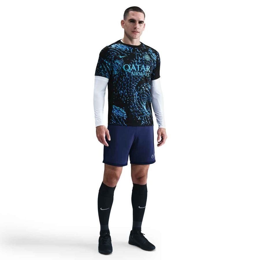 Inter Training T-Shirt Dri-FIT Academy Pro Pre Match - Chlorine Blue/Black - Men's-SoccerKits Hub | Buy Soccer Jerseys Online