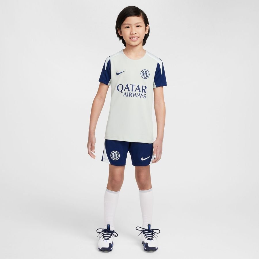 Inter Training T-Shirt Dri-FIT Strike - Grey Haze/Blue Void/Ghost Aqua Kids-SoccerKits Hub | Buy Soccer Jerseys Online