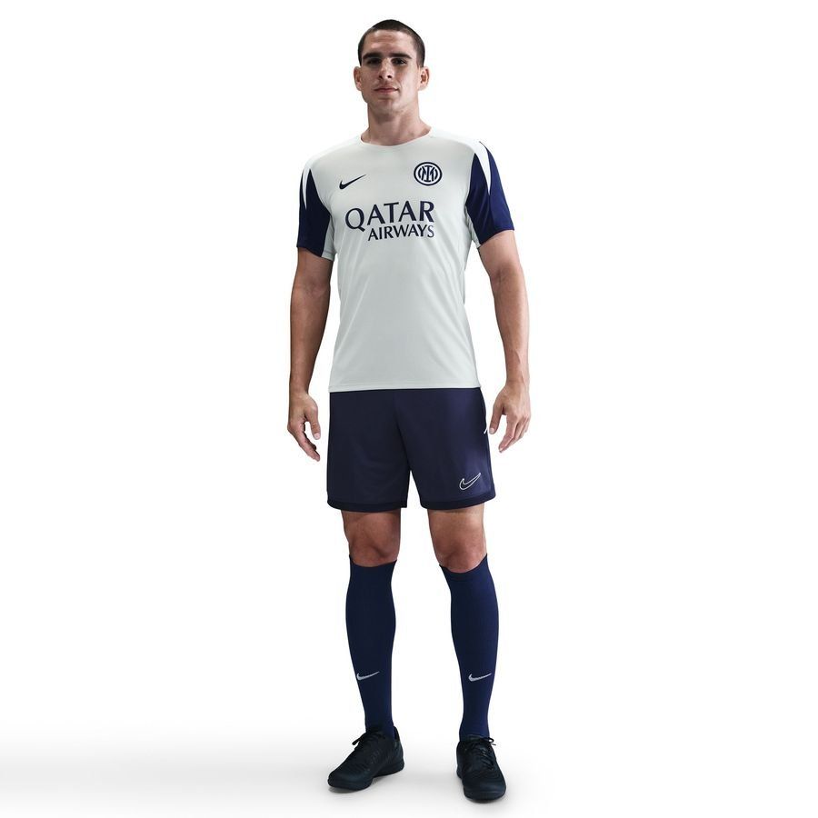 Inter Training T-Shirt Dri-FIT Strike - Grey Haze/Blue Void/Ghost Aqua - Men's-SoccerKits Hub | Buy Soccer Jerseys Online