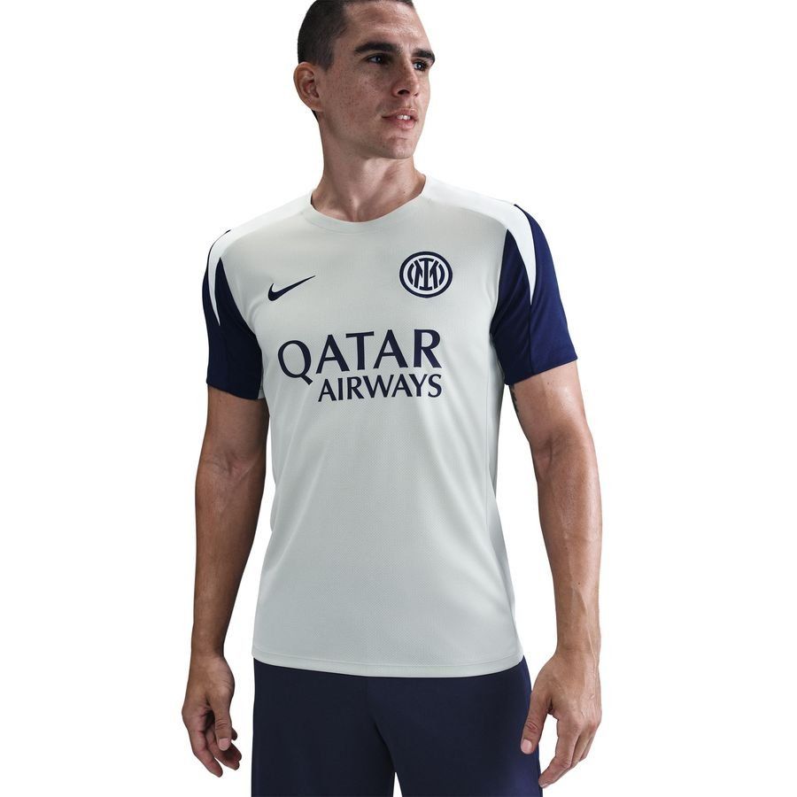 Inter Training T-Shirt Dri-FIT Strike - Grey Haze/Blue Void/Ghost Aqua - Men's-SoccerKits Hub | Buy Soccer Jerseys Online