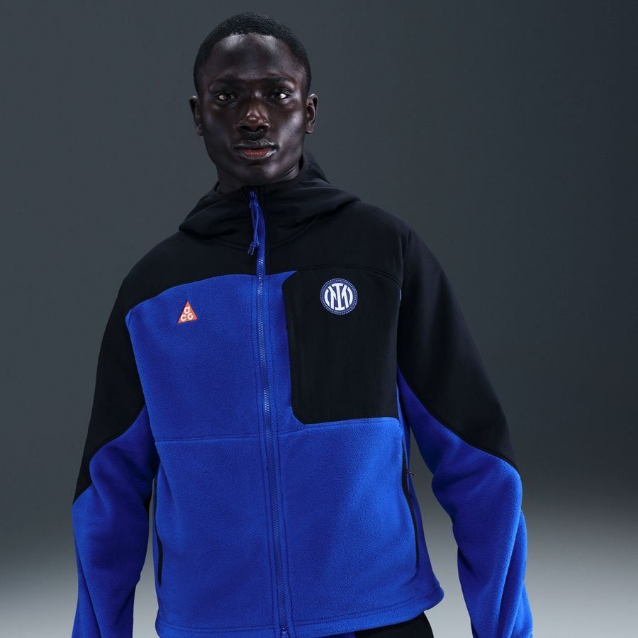 Inter X ACG Hoodie Wolf Tree Plus Full Zip 4th - Black/Hyper Blue/Safety Orange/White - Men's-SoccerKits Hub | Buy Soccer Jerseys Online