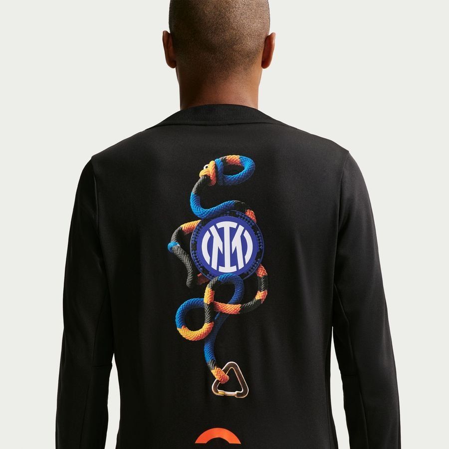 Inter X ACG Training Shirt Dri-FIT Academy Pro Pre Match Warm 4th - Black/Safety Orange - Men's-SoccerKits Hub | Buy Soccer Jerseys Online
