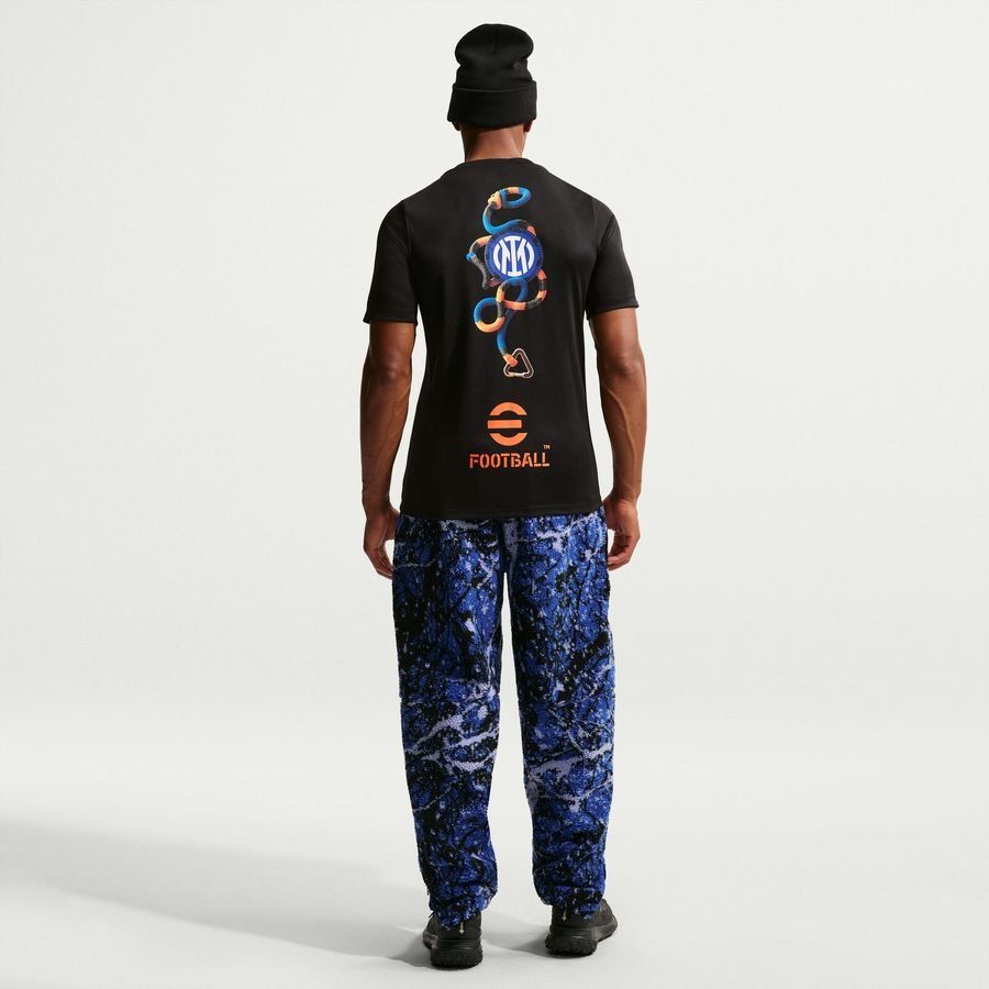 Inter X ACG Training T-Shirt Dri-FIT Academy Pro Pre Match 4th - Black/Safety Orange - Men's-SoccerKits Hub | Buy Soccer Jerseys Online
