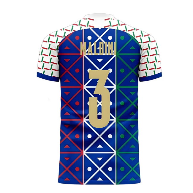 Italy 2025-2026 Renaissance Home Concept Football Kit (Libero) (MALDINI 3)-SoccerKits Hub | Buy Soccer Jerseys Online