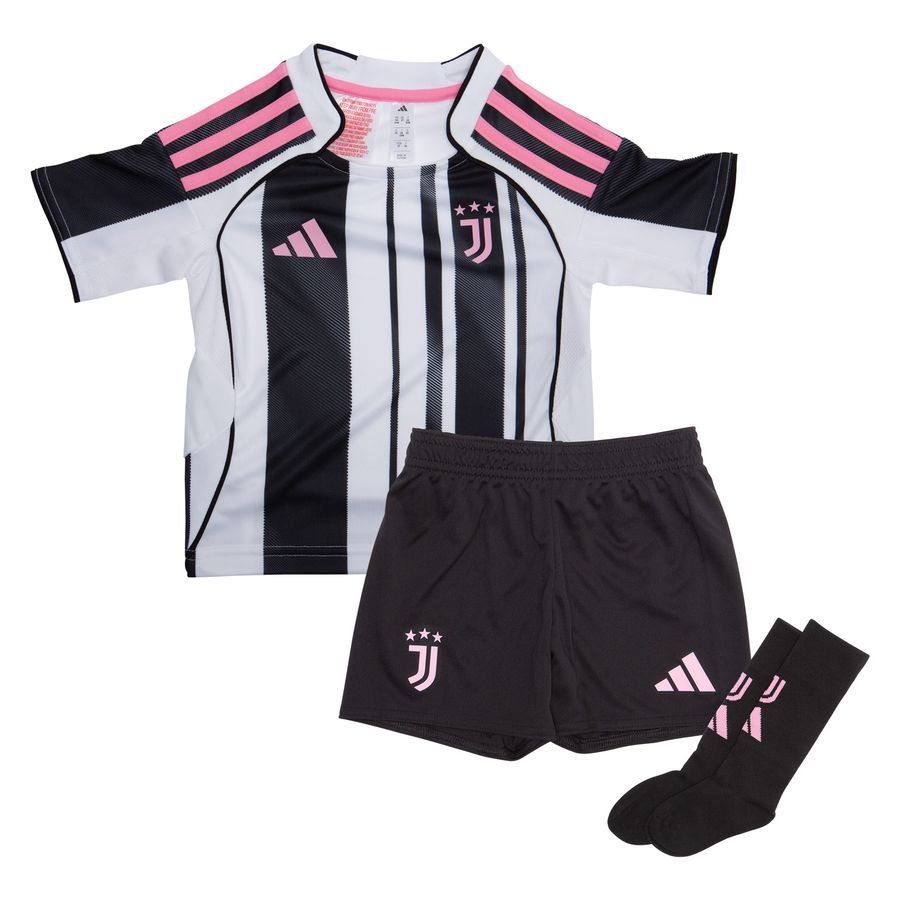 Juventus Home Shirt 2025/26 Mini-Kit Kids-SoccerKits Hub | Buy Soccer Jerseys Online