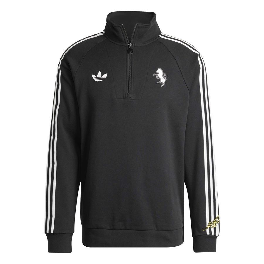 Juventus Track Top Half Zip OG - Black - Men's-SoccerKits Hub | Buy Soccer Jerseys Online