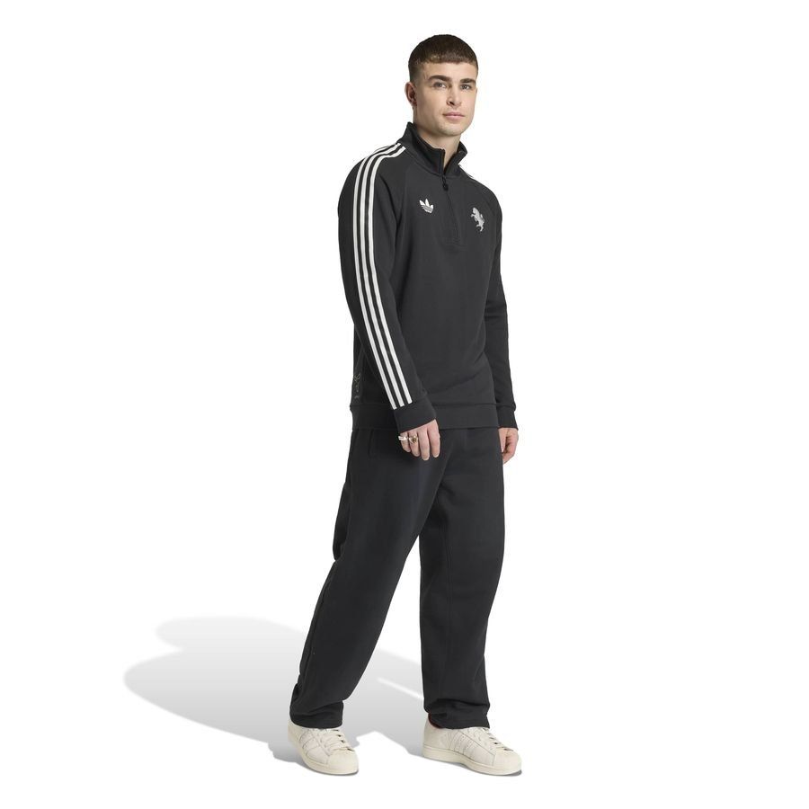 Juventus Track Top Half Zip OG - Black - Men's-SoccerKits Hub | Buy Soccer Jerseys Online