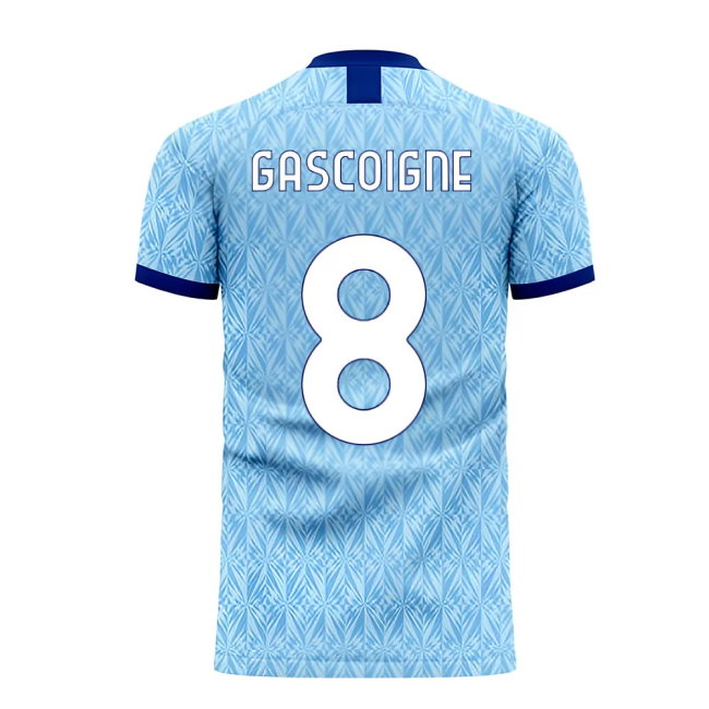 Lazio 1990s Home Retro Concept Kit (Libero) (Gascoigne 8)-SoccerKits Hub | Buy Soccer Jerseys Online