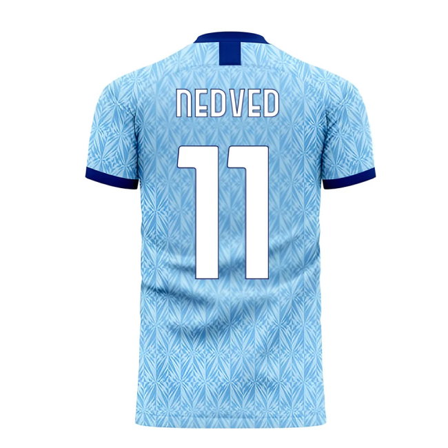 Lazio 1990s Home Retro Concept Kit (Libero) (NEDVED 11)-SoccerKits Hub | Buy Soccer Jerseys Online