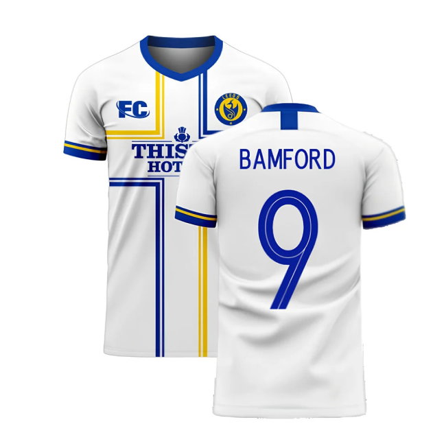 Leeds 2020-2021 Home Concept Football Kit (Fans Culture) (BAMFORD 9)-SoccerKits Hub | Buy Soccer Jerseys Online