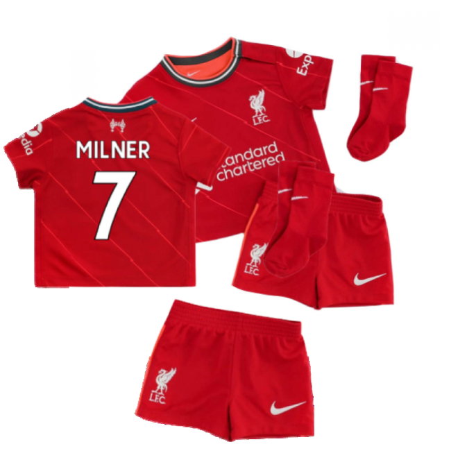 Liverpool 2021-2022 Home Baby Kit (MILNER 7)-SoccerKits Hub | Buy Soccer Jerseys Online
