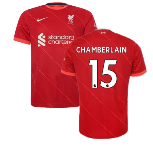 Liverpool 2021-2022 Home Shirt (CHAMBERLAIN 15)-SoccerKits Hub | Buy Soccer Jerseys Online