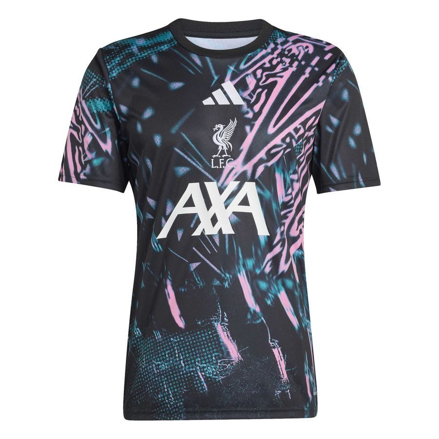 Liverpool Training T-Shirt Pre Match - Black/Semi Pink Glow - Men's-SoccerKits Hub | Buy Soccer Jerseys Online