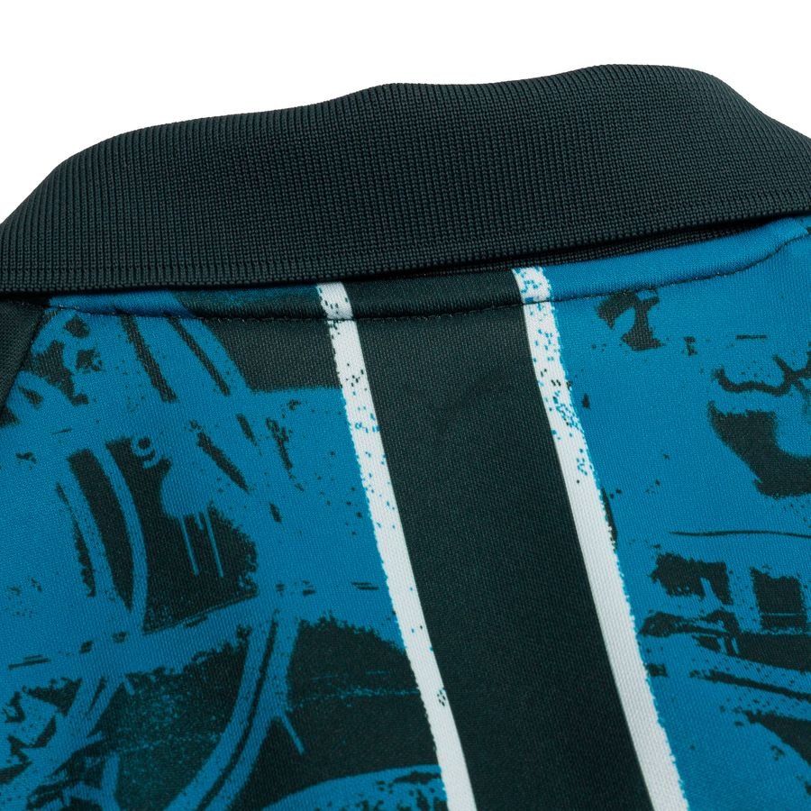 MCFC KING Retro Jersey Tropical Blue-Deep Navy - Men's-SoccerKits Hub | Buy Soccer Jerseys Online