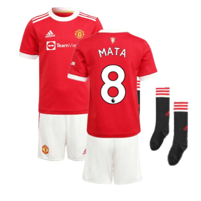Man Utd 2021-2022 Home Mini Kit (MATA 8)-SoccerKits Hub | Buy Soccer Jerseys Online