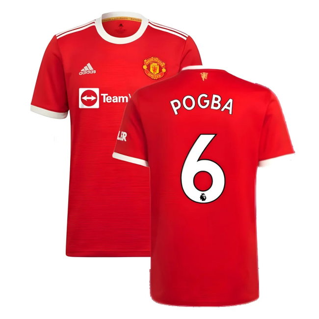 Man Utd 2021-2022 Home Shirt (POGBA 6)-SoccerKits Hub | Buy Soccer Jerseys Online