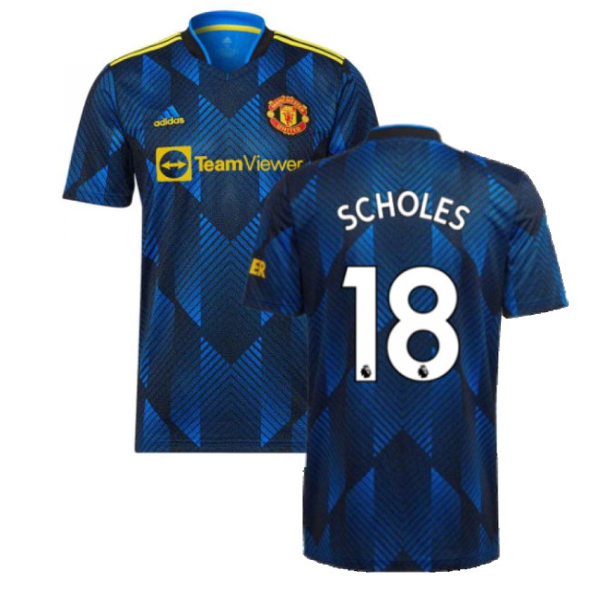 Man Utd 2021-2022 Third Shirt (SCHOLES 18)-SoccerKits Hub | Buy Soccer Jerseys Online