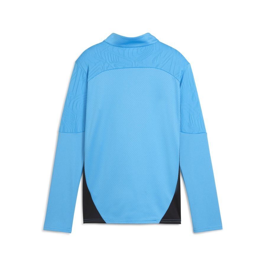 Marseille Training Shirt 1/4 Zip - Bleu Azur/Copper Kids-SoccerKits Hub | Buy Soccer Jerseys Online
