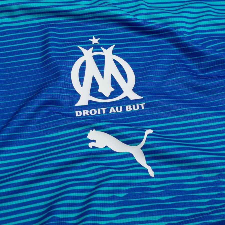 Marseille Training T-Shirt Pre Match - Royal Sapphire/Team Aqua - Men's-SoccerKits Hub | Buy Soccer Jerseys Online