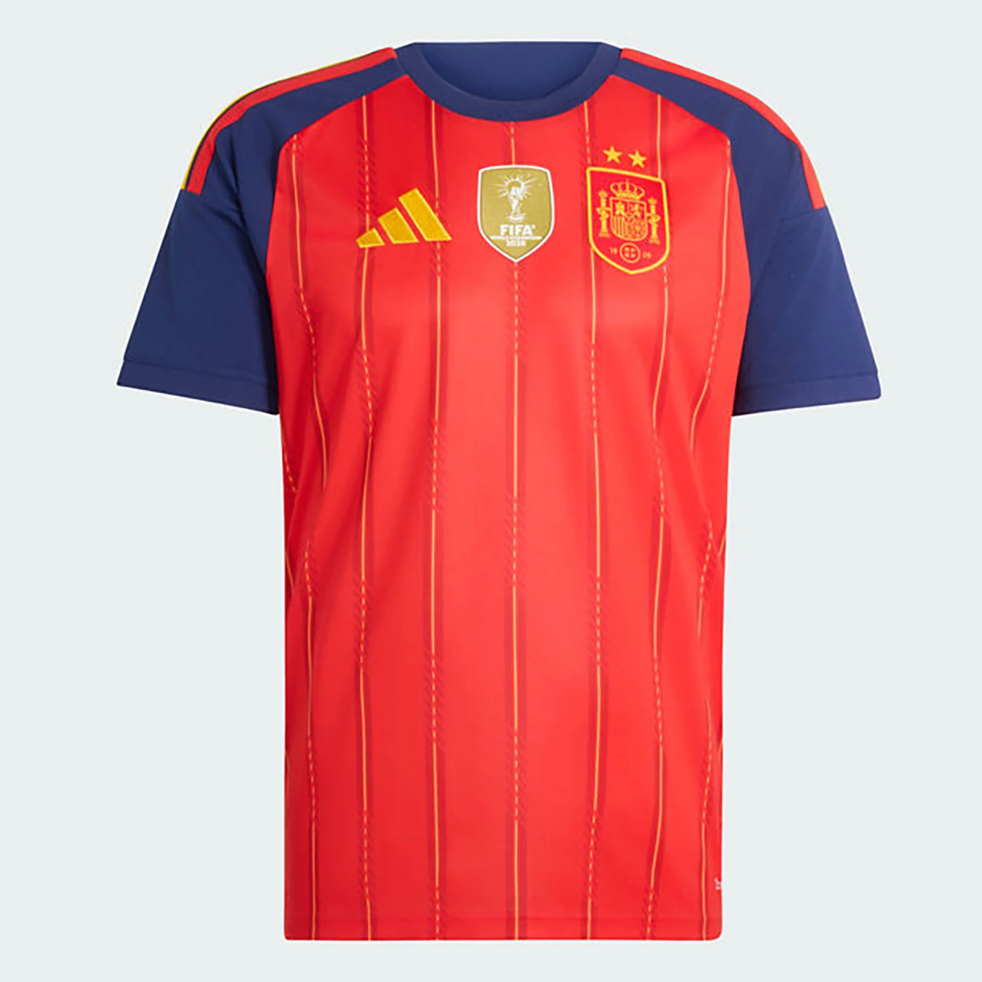 Custom Spain 2-Star 2026 Champions Home Jersey | Personalized Red Kit - Men's & Kids