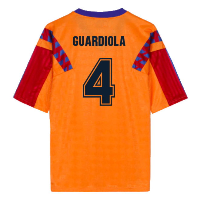 Meyba 1992 Barcelona Reissue Away Shirt (Guardiola 4)-SoccerKits Hub | Buy Soccer Jerseys Online