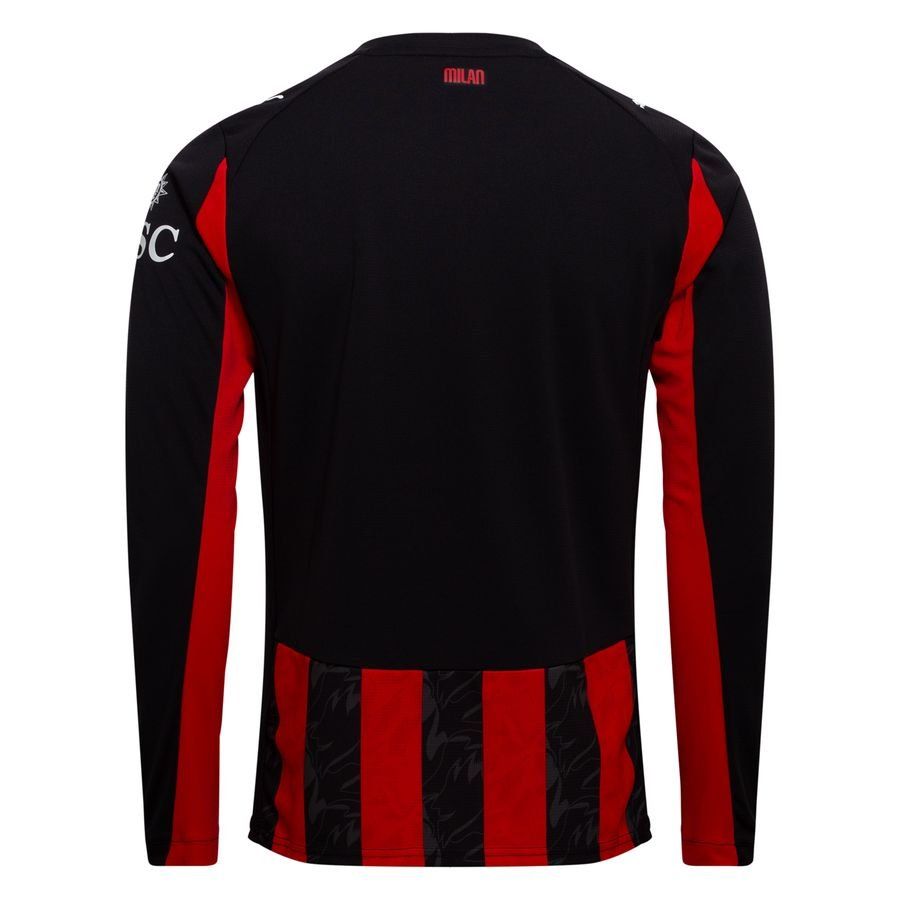 Milan Home Shirt 2025/26 Long Sleeves - Men's-SoccerKits Hub | Buy Soccer Jerseys Online