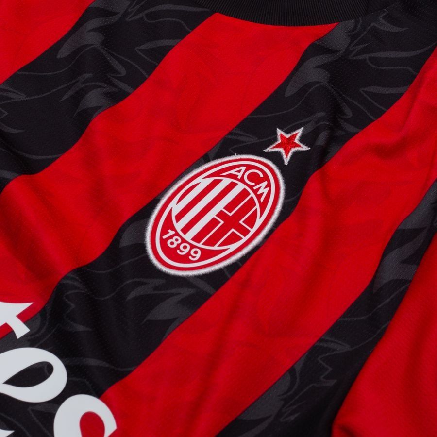 Milan Home Shirt 2025/26 Long Sleeves - Men's-SoccerKits Hub | Buy Soccer Jerseys Online