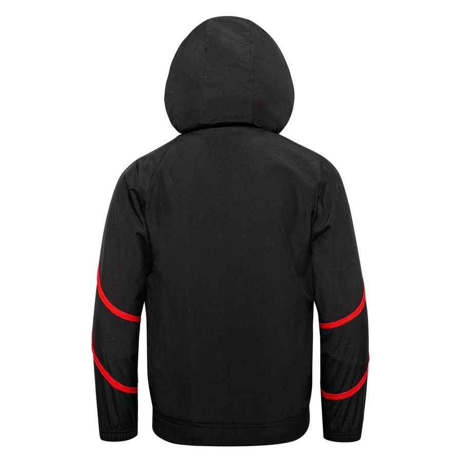 Milan Jacket Pre Match Woven Anthem - PUMA Black/For All Time Red Kids-SoccerKits Hub | Buy Soccer Jerseys Online