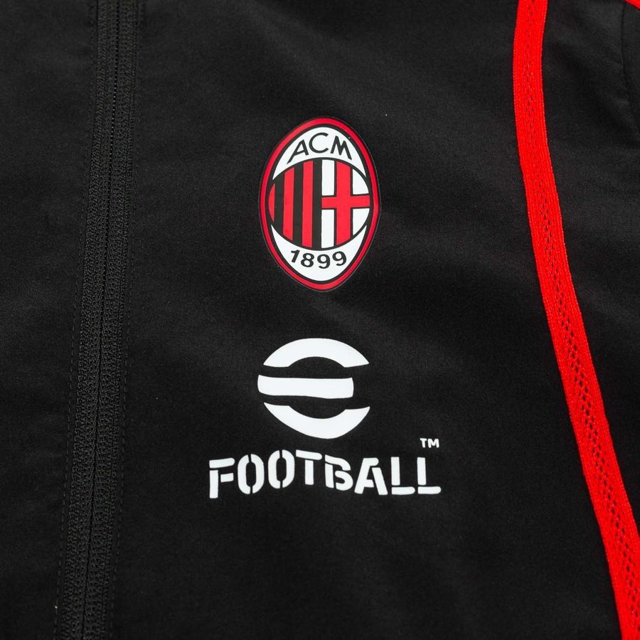 Milan Jacket Pre Match Woven Anthem - PUMA Black/For All Time Red Kids-SoccerKits Hub | Buy Soccer Jerseys Online