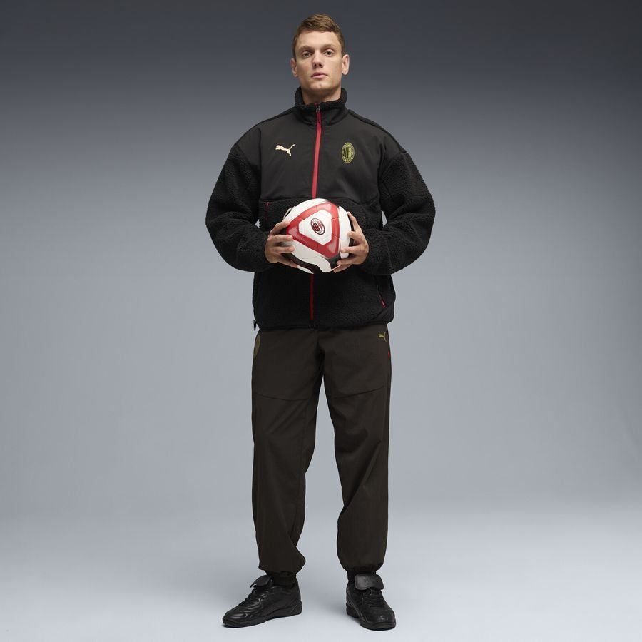 Milan Sherpa Jacket Pumatech Soft Tech - Black - Men's-SoccerKits Hub | Buy Soccer Jerseys Online