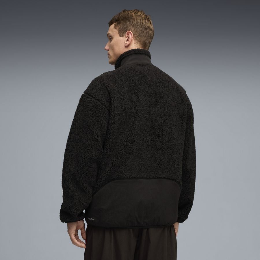 Milan Sherpa Jacket Pumatech Soft Tech - Black - Men's-SoccerKits Hub | Buy Soccer Jerseys Online
